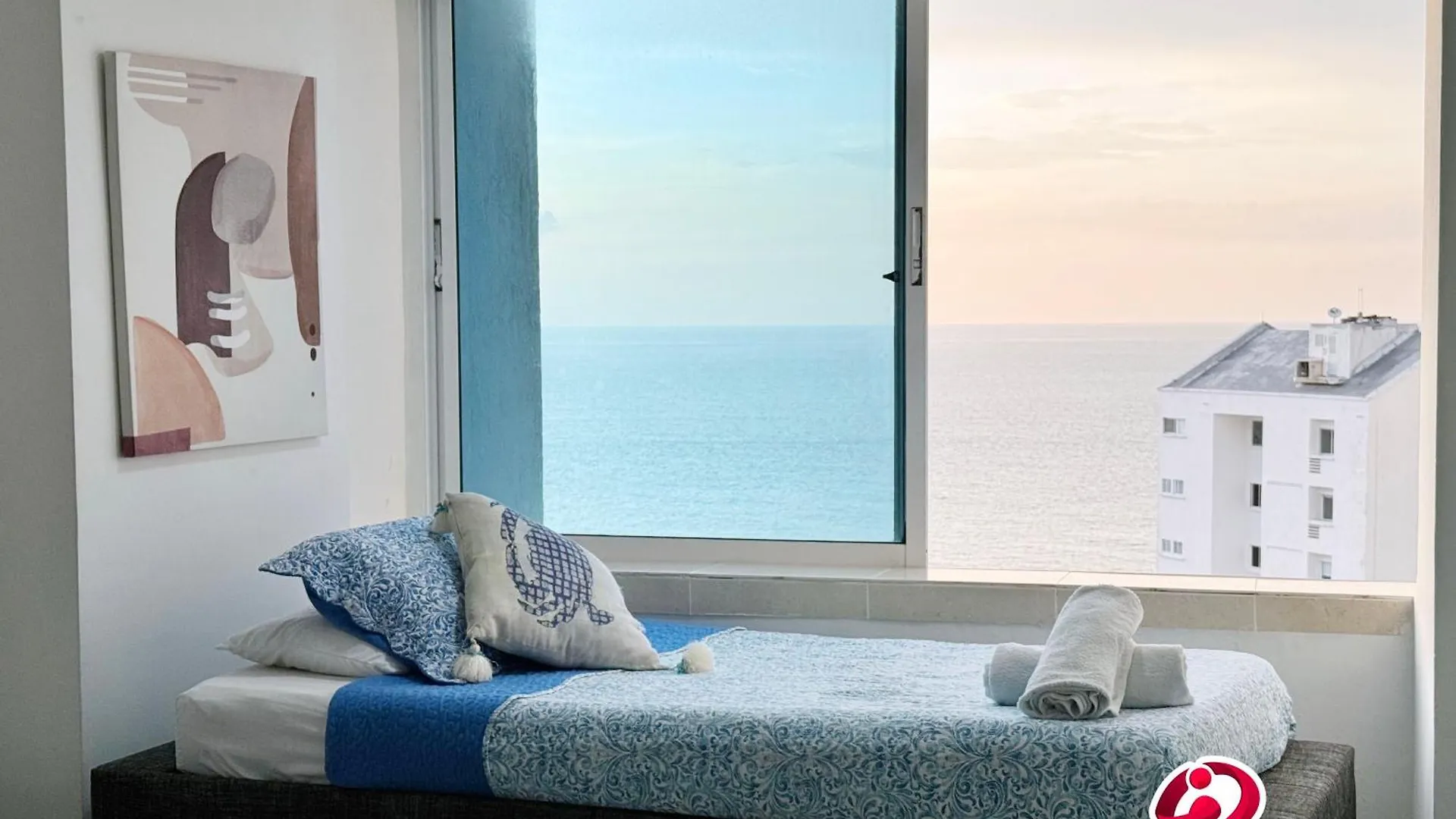 公寓 Apto 3 Alcobas Piso 17 Vista Al Mar Por Parceros Group Cartagena
